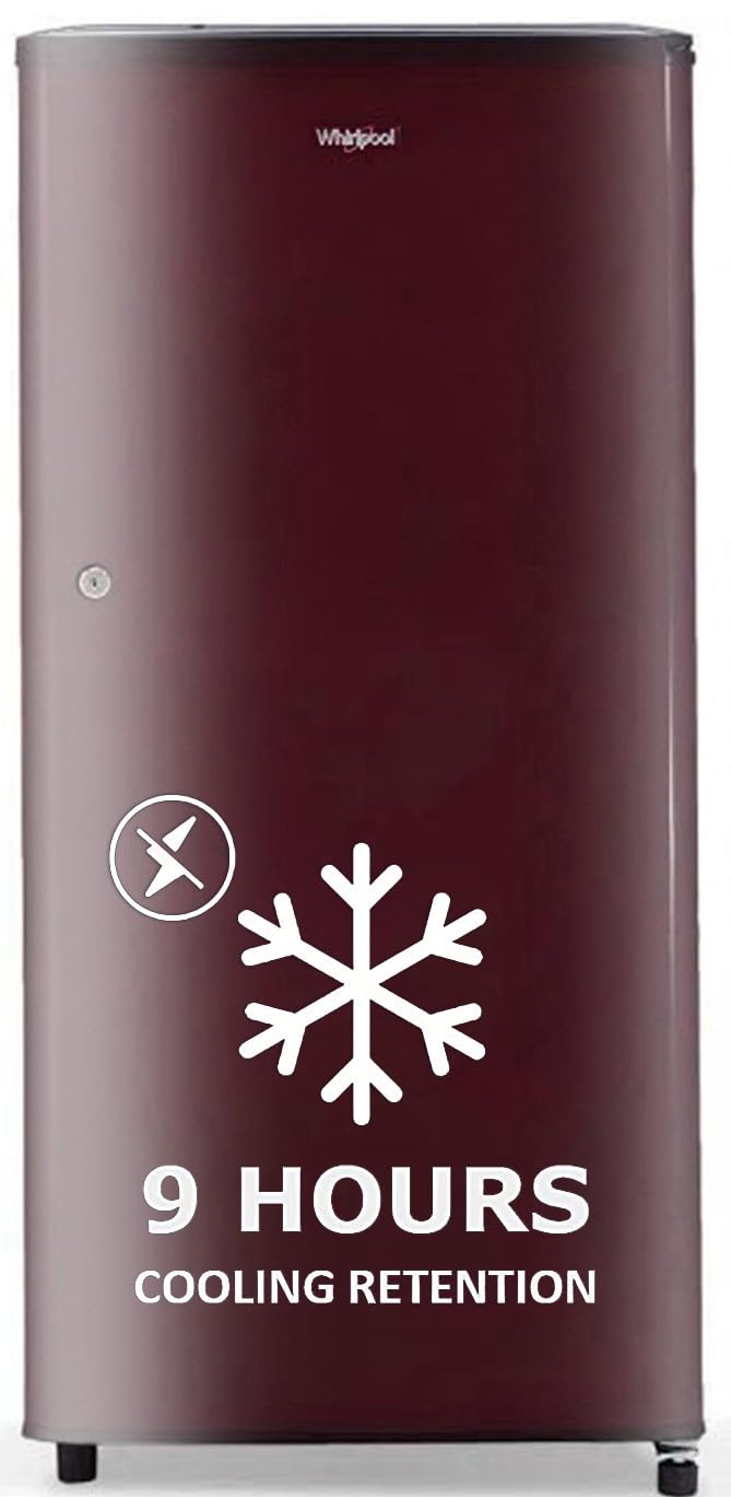Whirlpool 184 L 2 Star Direct-Cool Single Door Refrigerator (205 WDE CLS 2S SHERRY WINE-Z, Red)