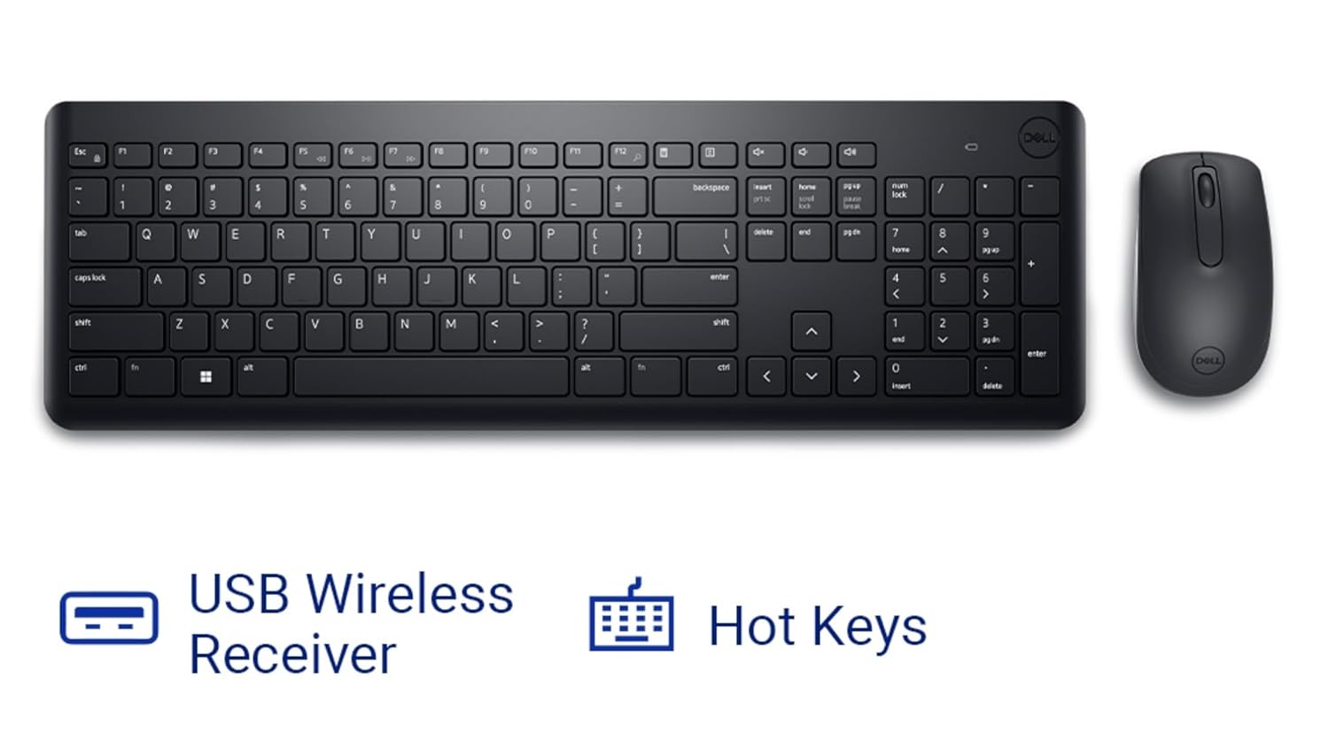 Dell Wireless Keyboard & Mouse Combo (KM3322W)