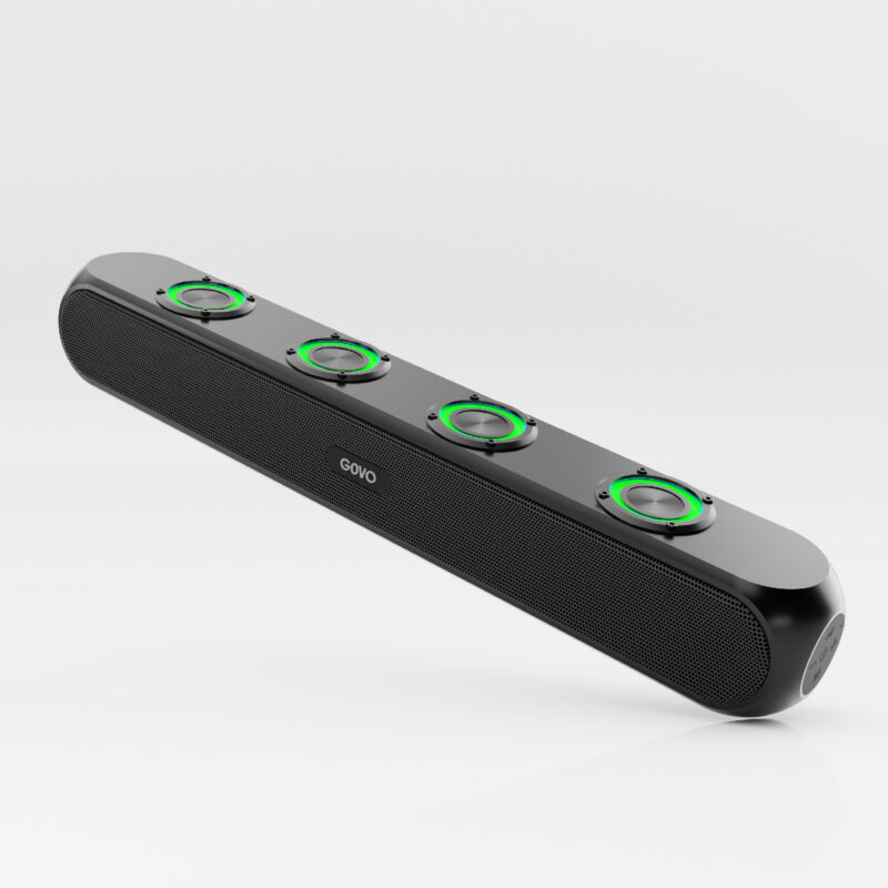 GOVO GOSURROUND 340 | 4000 mAh Battery 50 W Bluetooth Party Speaker  (Platinum Black, 2.0 Channel)  1 Year Warranty from the Date of Purchase